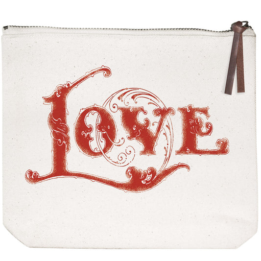 Love Posie Canvas Pouch