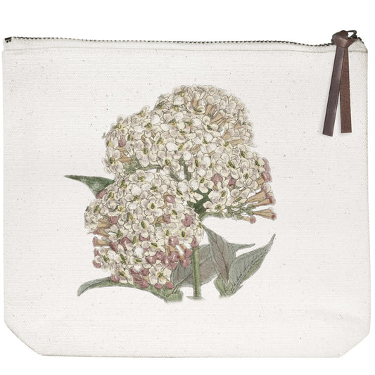 Hydrangea Canvas Pouch