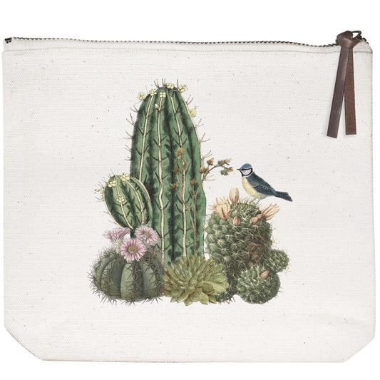 Succulents Canvas Pouch