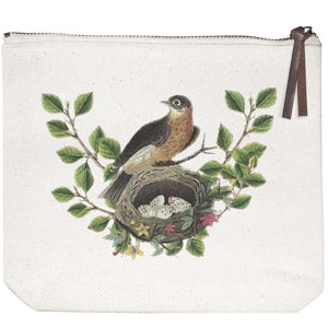 Robins Nest Canvas Pouch