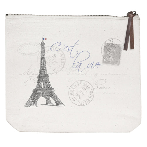 Eiffel Tower Canvas Pouch