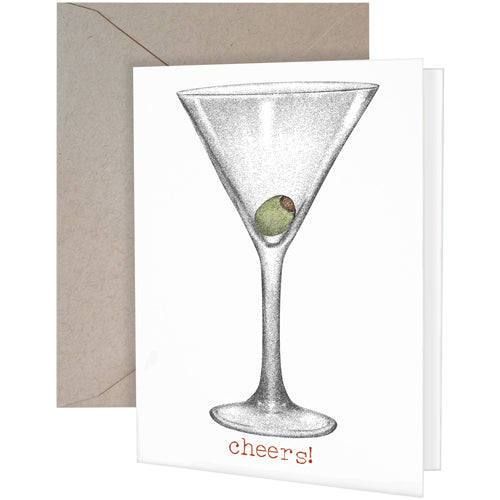 Martini Glass Greeting Card