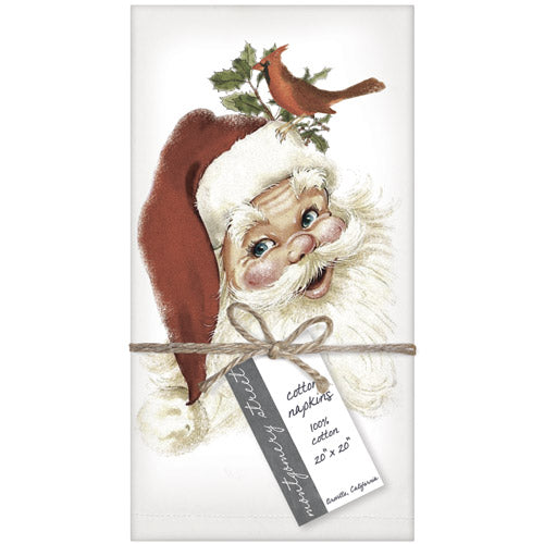 Retro Santa Napkin Set