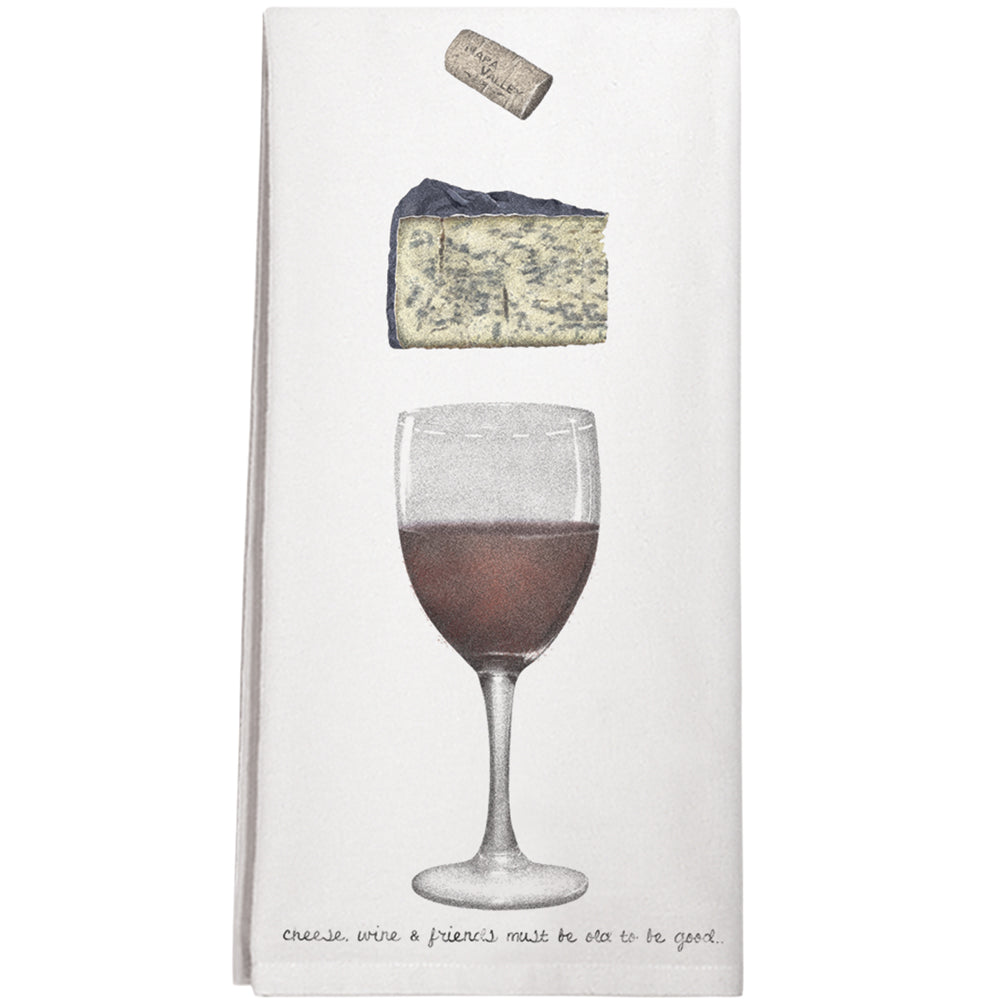 Wine And Cheese Towel