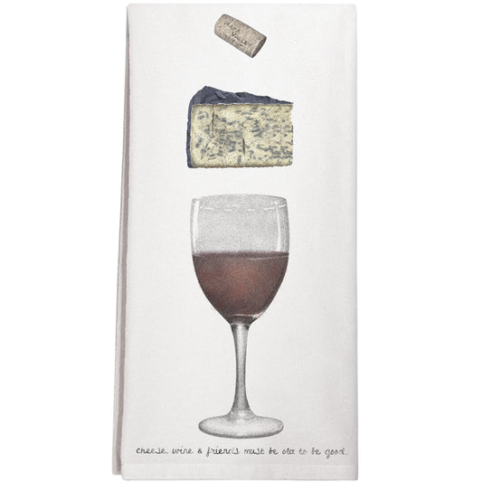 Wine And Cheese Towel