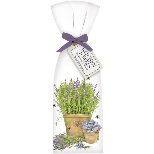 Lavender Pot Towel Set