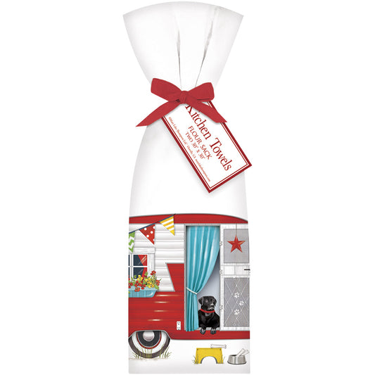 Red Camper Towel Set