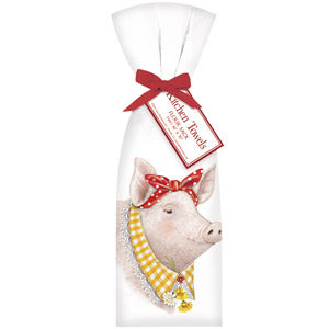 Daisy Pig Towel Set