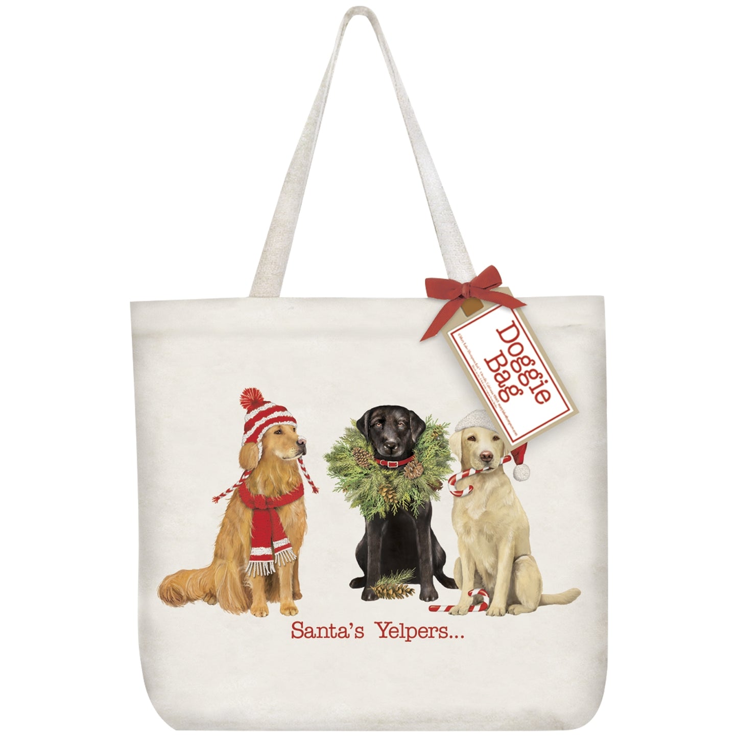 Santa's Yelpers Tote Bag