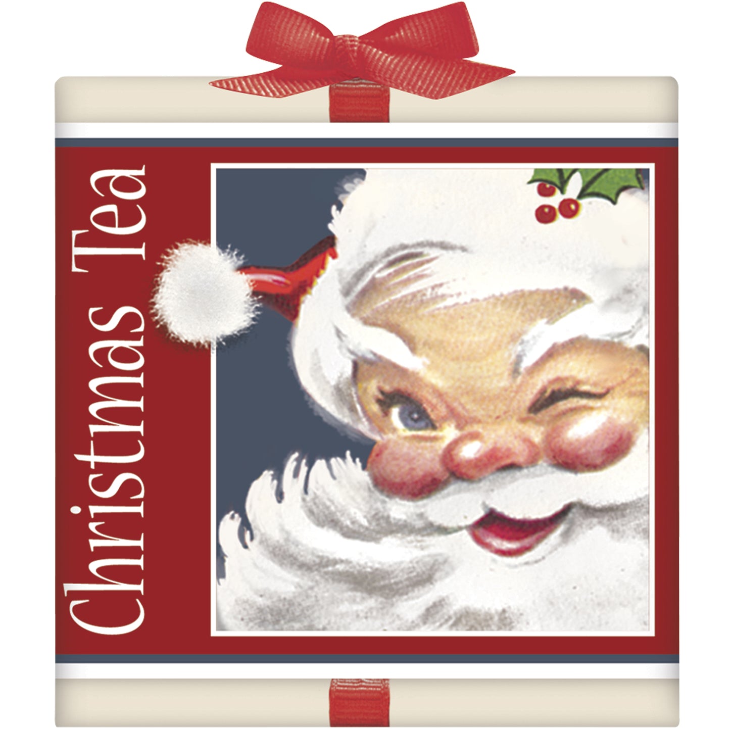 Santa Winking Tea Box